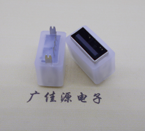 中山USB连接器接口 10.5MM防水立插母座 鱼叉脚