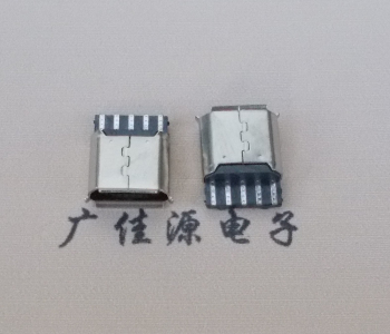 中山Micro USB5p母座焊线 前五后五焊接有后背