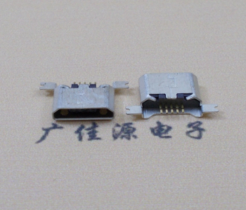 中山MK USB B Type 沉板0.9母座后两脚SMT口不卷边