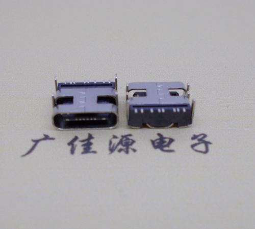 中山Type-C8P母座卧式四脚插板连接器