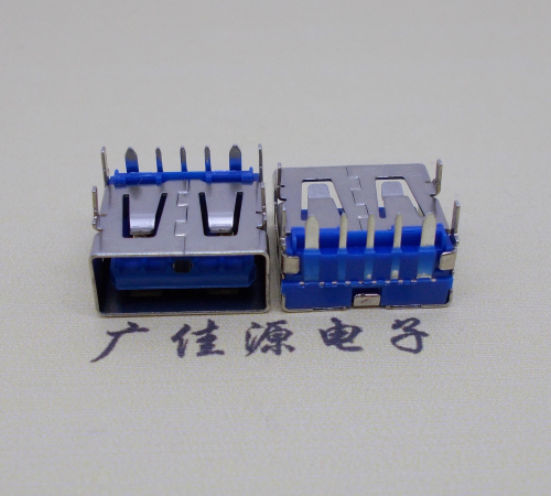 中山 USB5安大电流母座 OPPO蓝色胶芯,快速充电接口