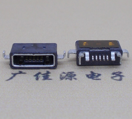 中山MICRO USB防水AB型口母头3D图纸封装