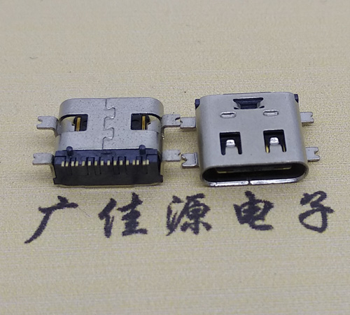 中山type-c16p母座全贴带弹片连接器