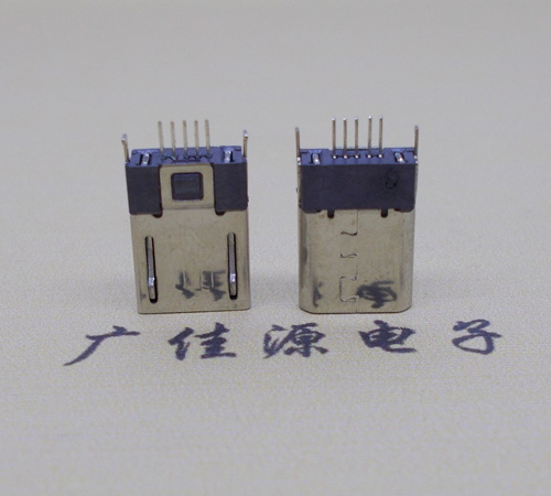 中山micro-迈克 插座 固定两脚鱼叉夹板1.0公头连接器
