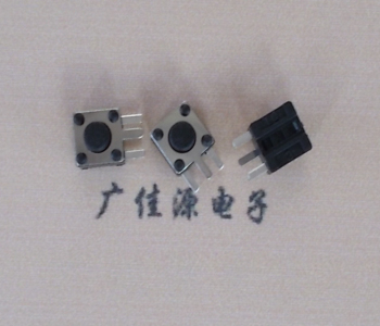 中山4.5X4.5x3.8侧边三脚插进口弹片不锈钢按键开关