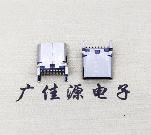 中山USB 3.1TYPE-C16Pin立贴母头座子引脚接线正负级详解